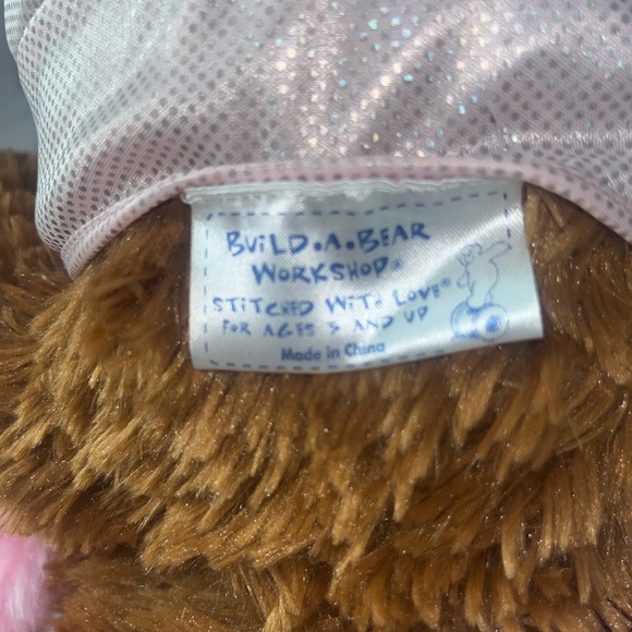Build-A-Bear Pink Paw Print Plush - Picture 4 of 5